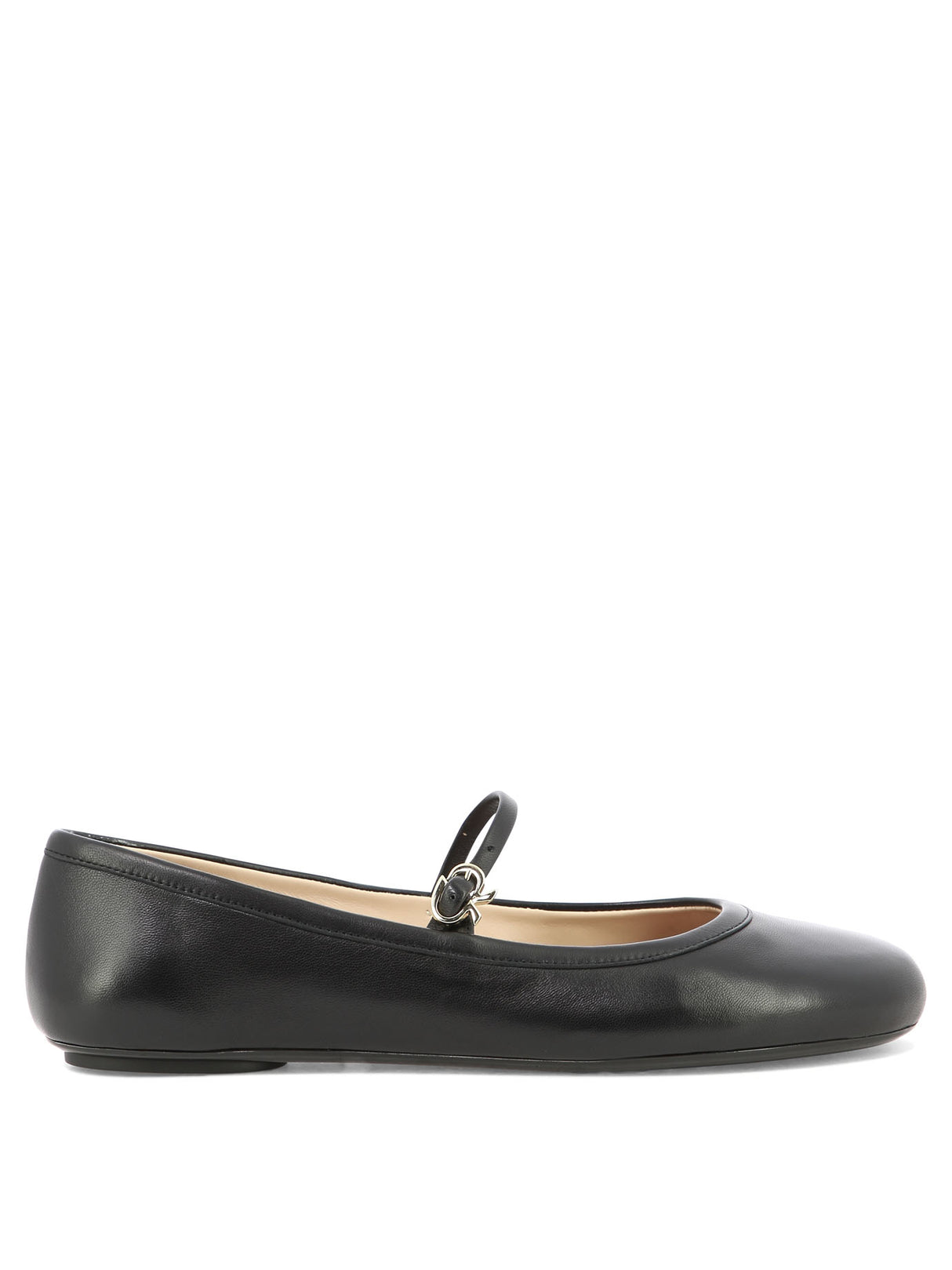 GIANVITO ROSSI Classic Black Ballet Flats for Women - FW24 Collection