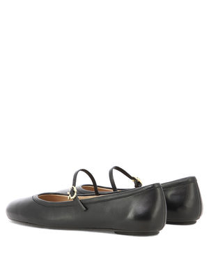 GIANVITO ROSSI Classic Black Ballet Flats for Women - FW24 Collection