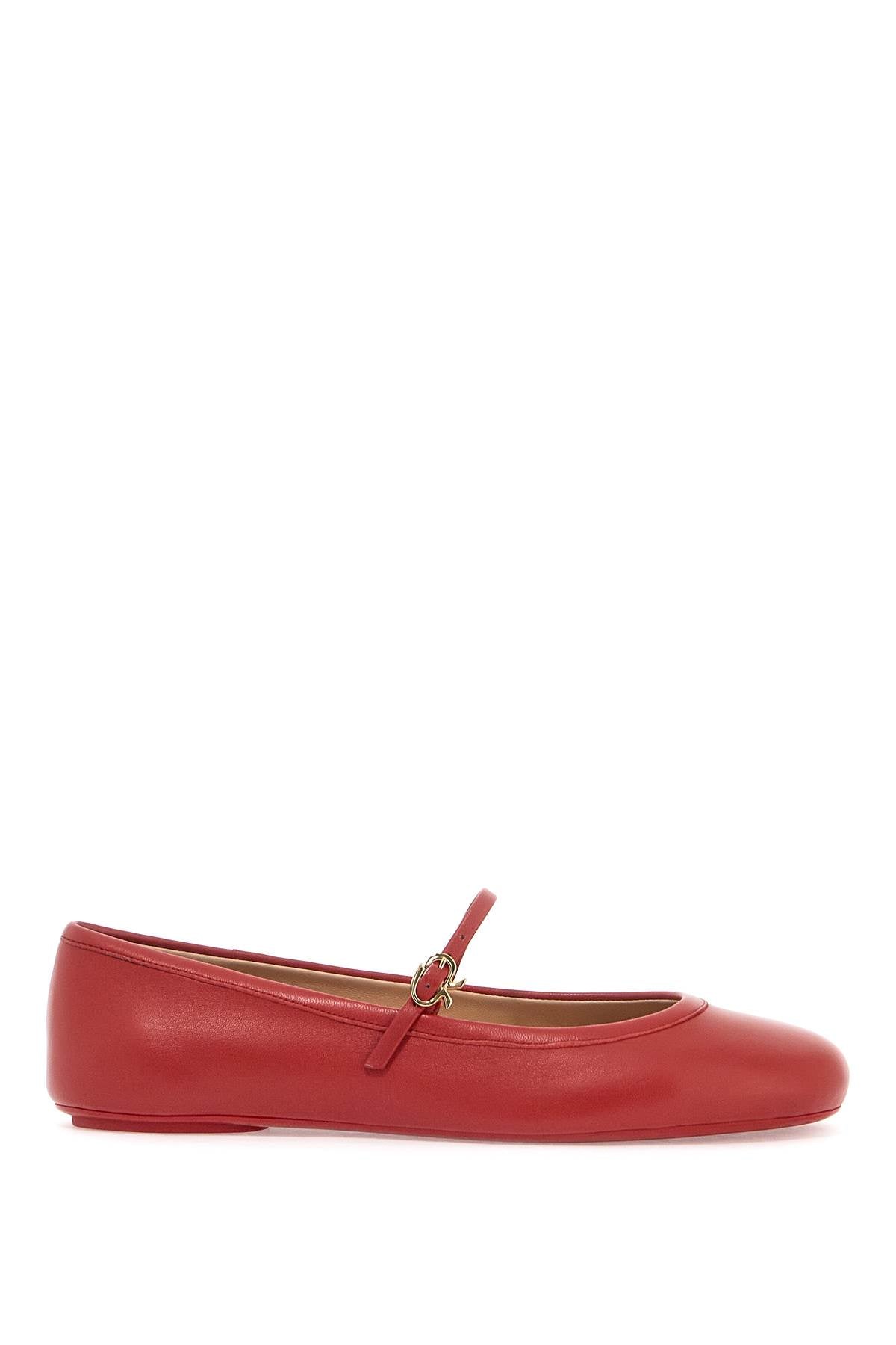 GIANVITO ROSSI Carla Mini Ballet Flats with Adjustable Strap