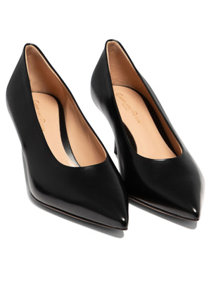 GIANVITO ROSSI Classic Black Leather Pumps - Women's FW24 Collection