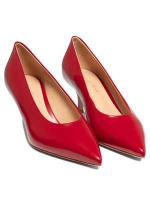 GIANVITO ROSSI Classic Red Leather Pumps for Women - FW24 Collection