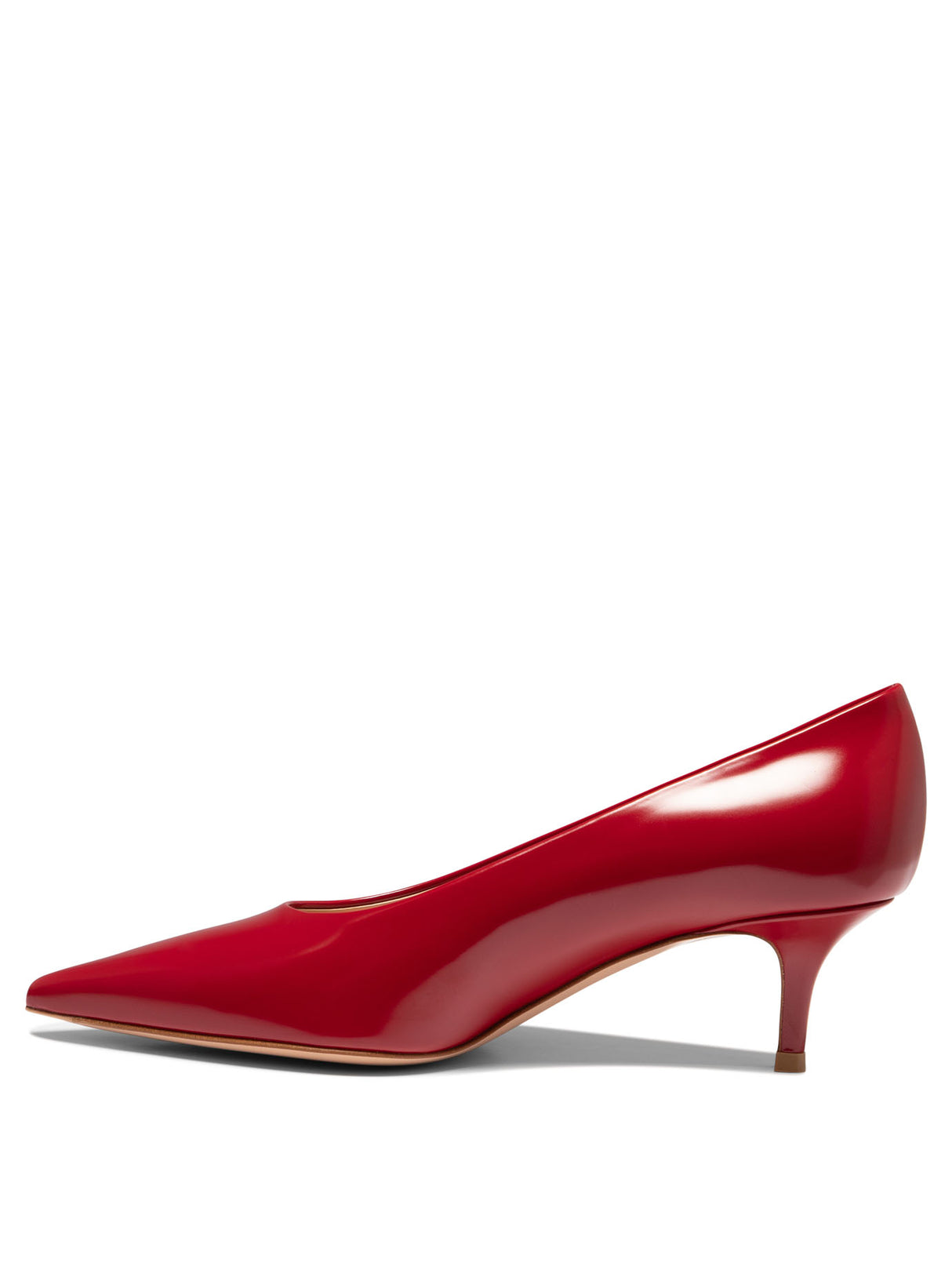 GIANVITO ROSSI Classic Red Leather Pumps for Women - FW24 Collection