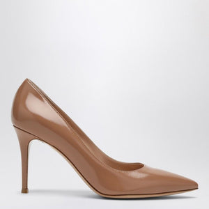 GIANVITO ROSSI 85mm Pointed Toe Pumps in Luxurious Caramel Leather