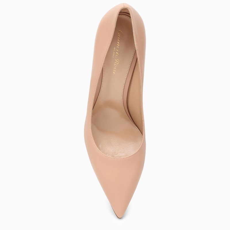 GIANVITO ROSSI Dark Pink Leather Pumps for Women - SS23 Collection