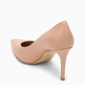 GIANVITO ROSSI Dark Pink Leather Pumps for Women - SS23 Collection