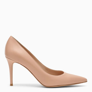 GIANVITO ROSSI Dark Pink Leather Pumps for Women - SS23 Collection