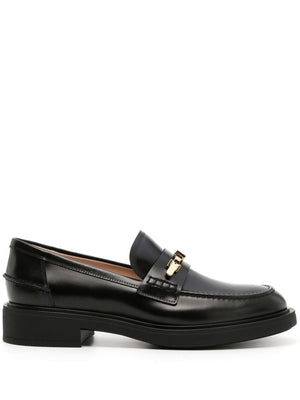 GIANVITO ROSSI Luxurious Black Leather Loafers - SS24 Collection
