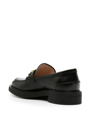 GIANVITO ROSSI Luxurious Black Leather Loafers - SS24 Collection