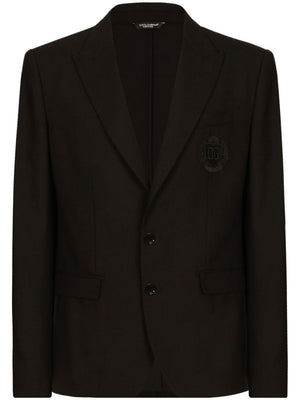 DOLCE & GABBANA Refined Tailored Black Jacket