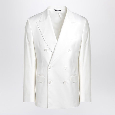 DOLCE & GABBANA Single-Breasted Cotton Jacket - SS25