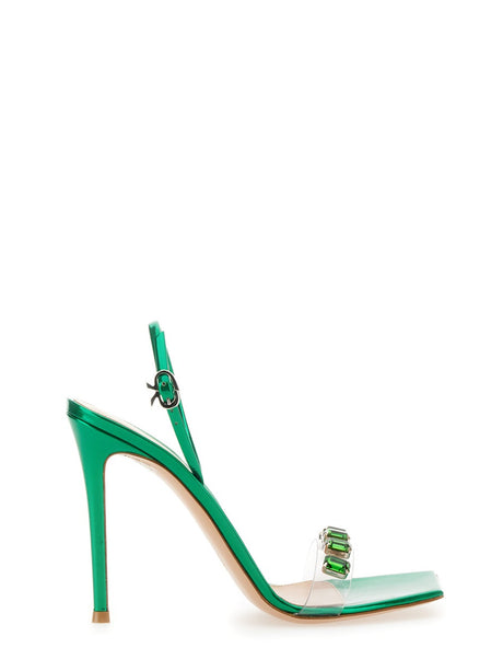 GIANVITO ROSSI Candy Ribbon Sandal with 10.5 cm Heel for Women