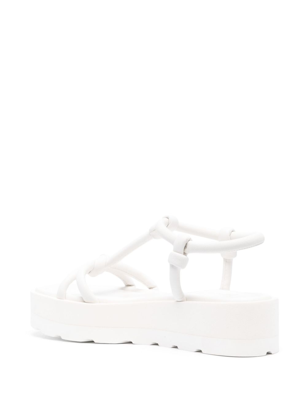 GIANVITO ROSSI White Leather Multi-Way Straps Sandals for Women - SS24 Season