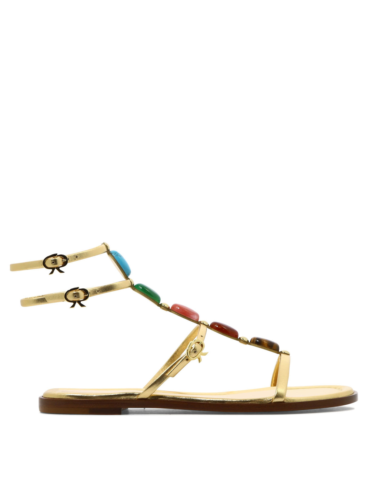 GIANVITO ROSSI Glamorous Gold Women's Sandals for SS24