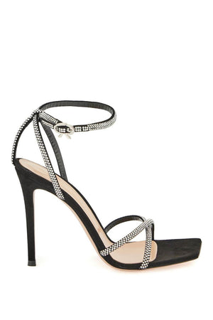 GIANVITO ROSSI Luxurious Black Suede Sandals for Women - FW23 Collection