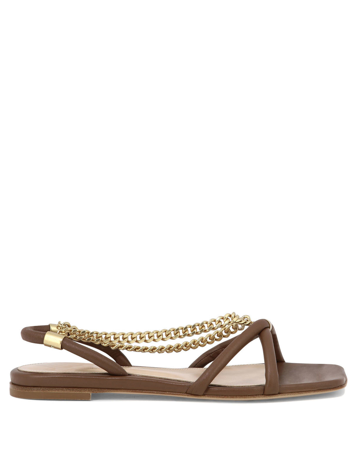 GIANVITO ROSSI Brown Leather Sandals for Women - SS24 Collection
