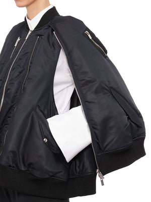 COMME DES GARÇONS Oversize Black Nylon Bomber Jacket for Women - FW23