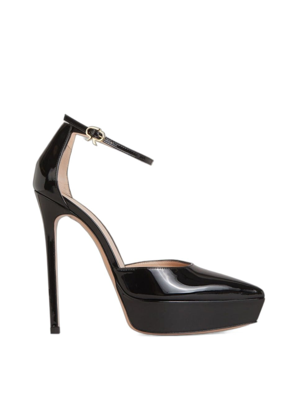 GIANVITO ROSSI Sleek Black Patent Pumps for Women - FW23 Season