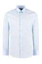 DOLCE & GABBANA Blue Stretch Poplin Shirt for Men