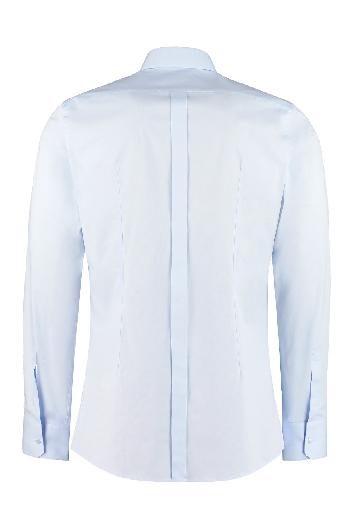 DOLCE & GABBANA Blue Stretch Poplin Shirt for Men