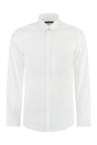 DOLCE & GABBANA Men's White Cotton Shirt with Classic Collar