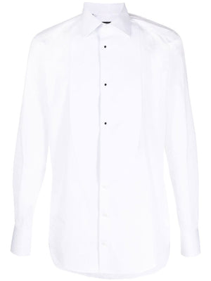 DOLCE & GABBANA Elegant White Cotton Shirt for Men