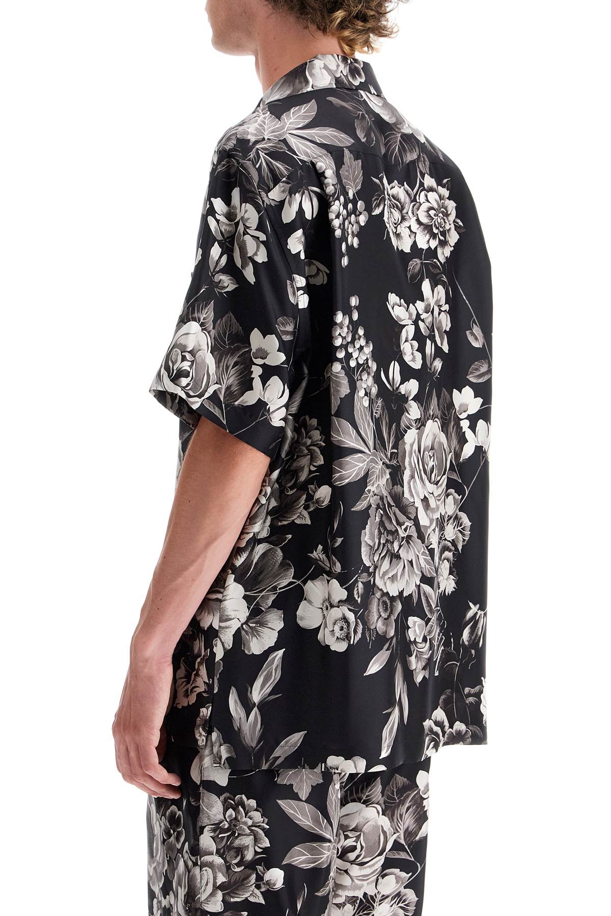 DOLCE & GABBANA Elegant Tropical Silk Floral Shirt