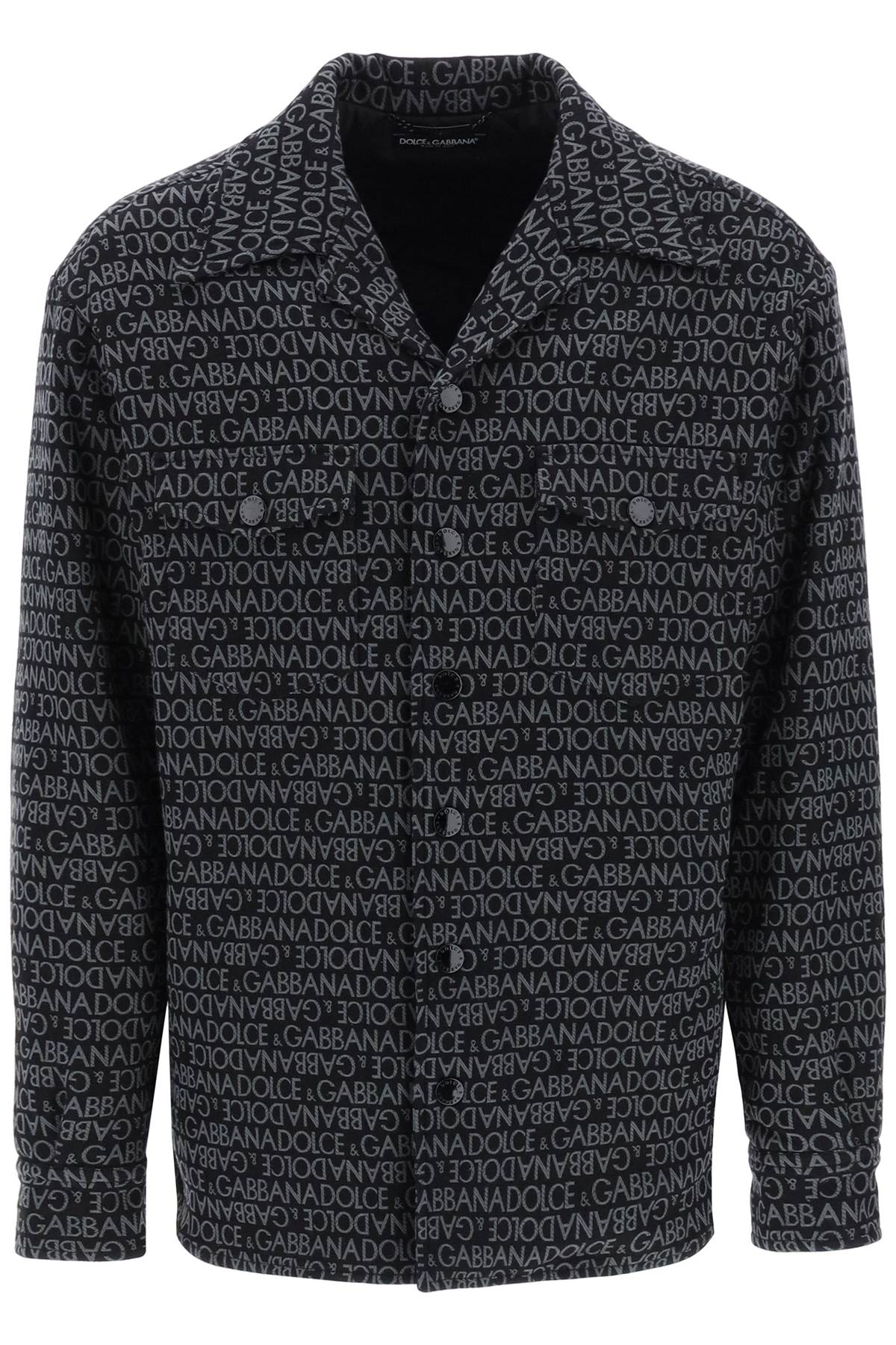 DOLCE & GABBANA Cotton Overshirt with Quilted Lining for Men