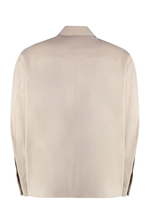 DOLCE & GABBANA Men's Technical Fabric Overshirt with Rounded Hem