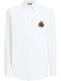 DOLCE & GABBANA Embroidered Cotton Shirt for Men - SS25 Collection