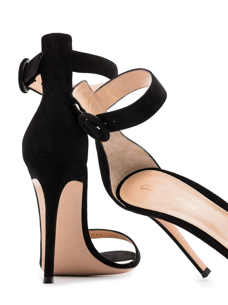 GIANVITO ROSSI Classy Black Sandals for Women in SS23