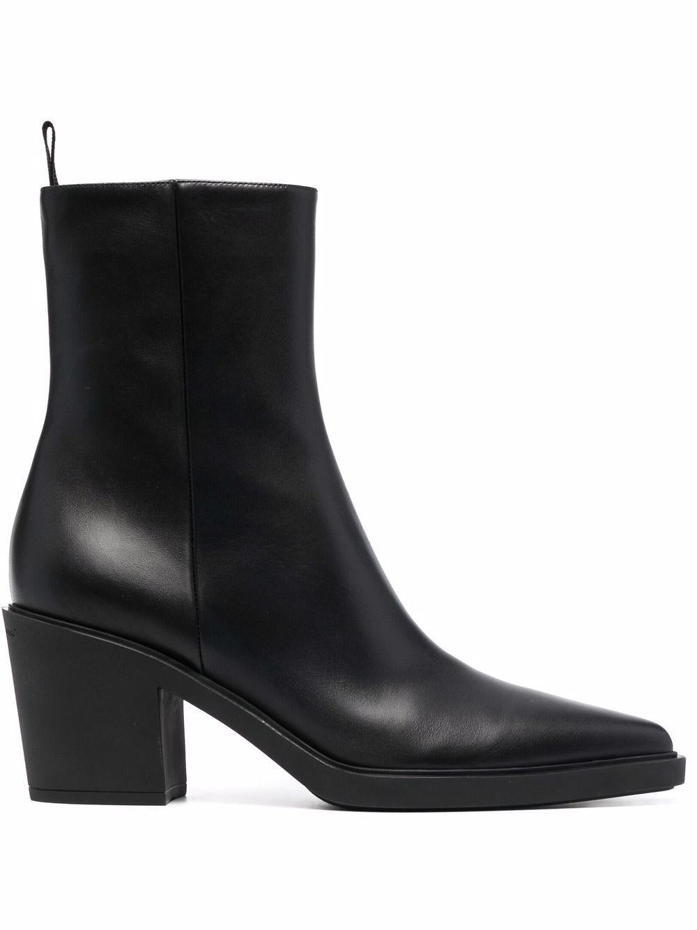 SS23 Women's Black Rubber Boots by Gianvito Rossi