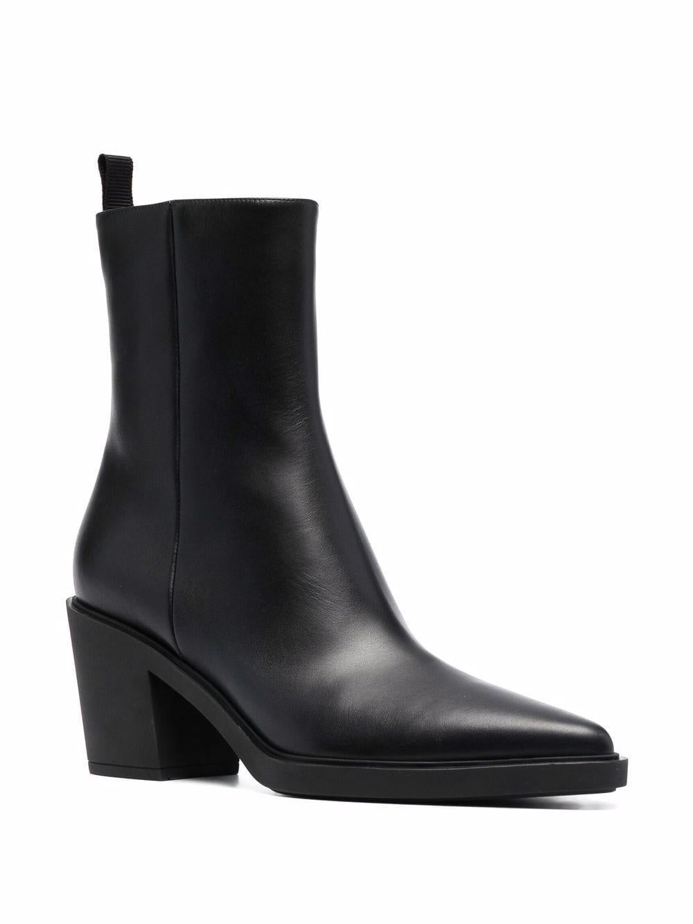 SS23 Women's Black Rubber Boots by Gianvito Rossi