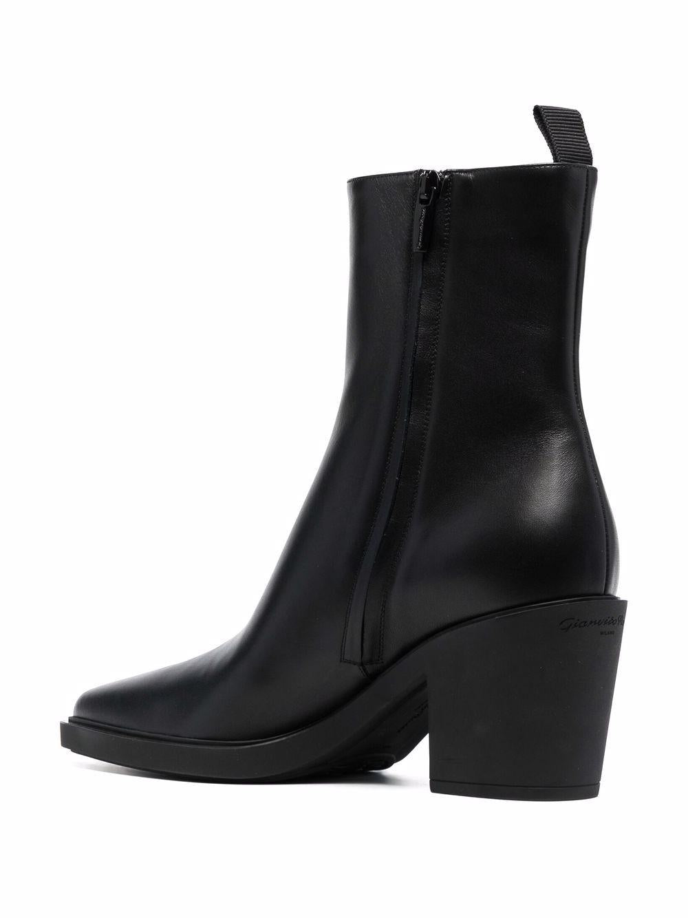 SS23 Women's Black Rubber Boots by Gianvito Rossi
