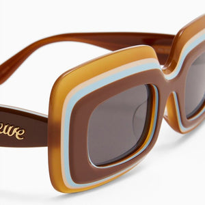 LOEWE Multi-Colored Brown Acetate Sunglasses for Women