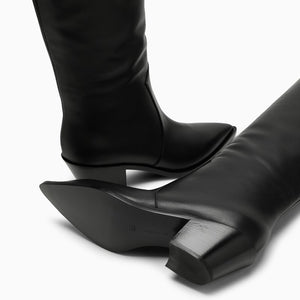 GIANVITO ROSSI Black Leather High Boots for Women