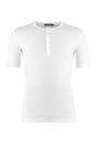 DOLCE & GABBANA White Ribbed Crew-Neck T-Shirt for Men