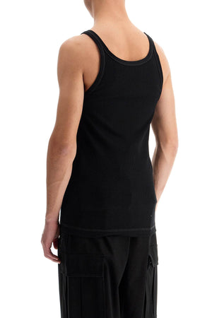 DOLCE & GABBANA Slim Fit Tank Top with DG Embroidery - Size IT 48