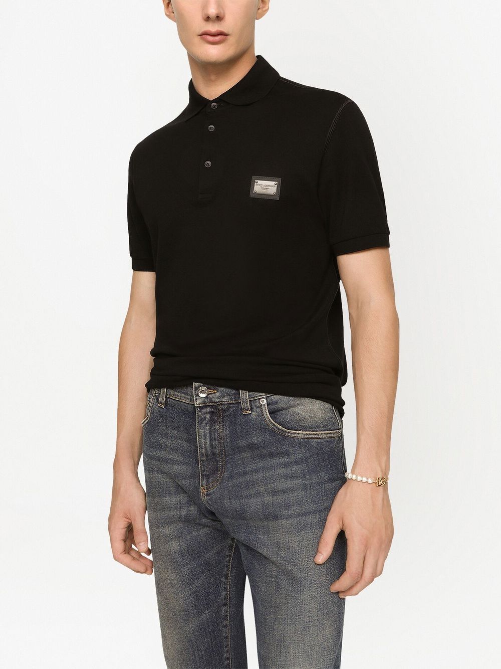 DOLCE & GABBANA Slim Fit Polo Shirt - Size 50