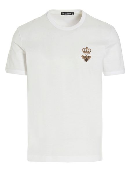 DOLCE & GABBANA Classic Cotton Crew-Neck T-Shirt for Men