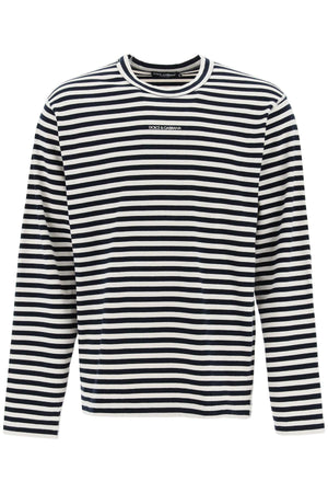 DOLCE & GABBANA Striped Long-Sleeved T-Shirt for Men Inspired by Nautical Style