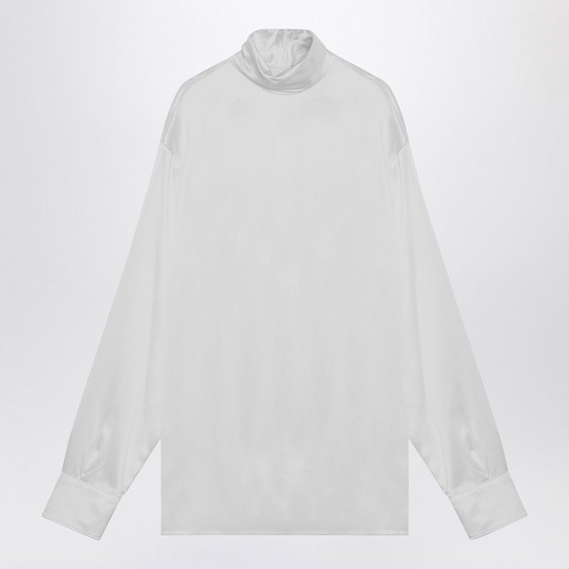 DOLCE & GABBANA Oversized Silk Turtleneck Sweater