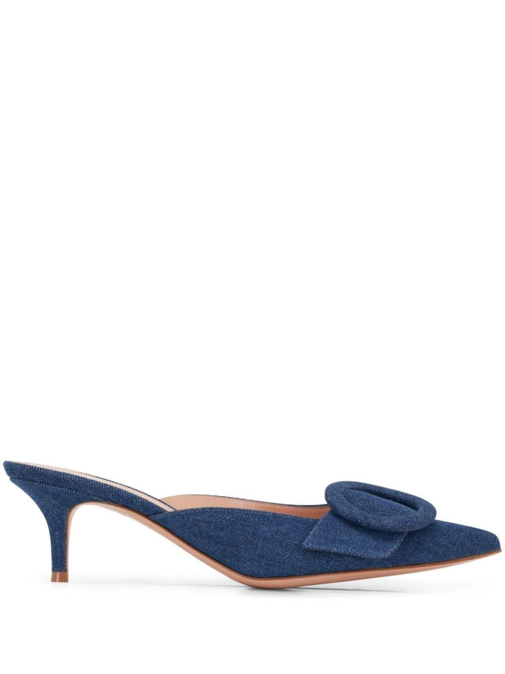 GIANVITO ROSSI Must-Have Denim Flats for the SS24 Season
