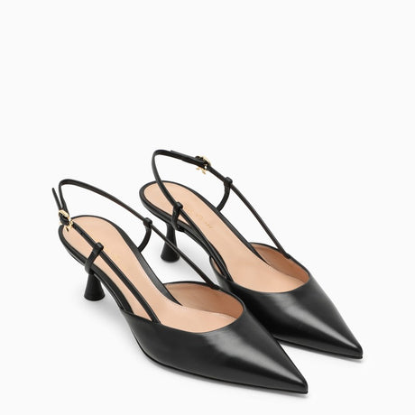 GIANVITO ROSSI Elegantly Sharp Pointed Low Heel Sandal