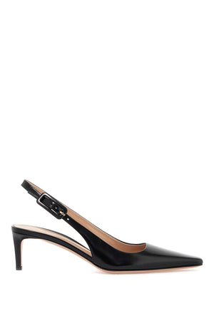GIANVITO ROSSI Sophisticated Black Leather Slingback Pumps for Women