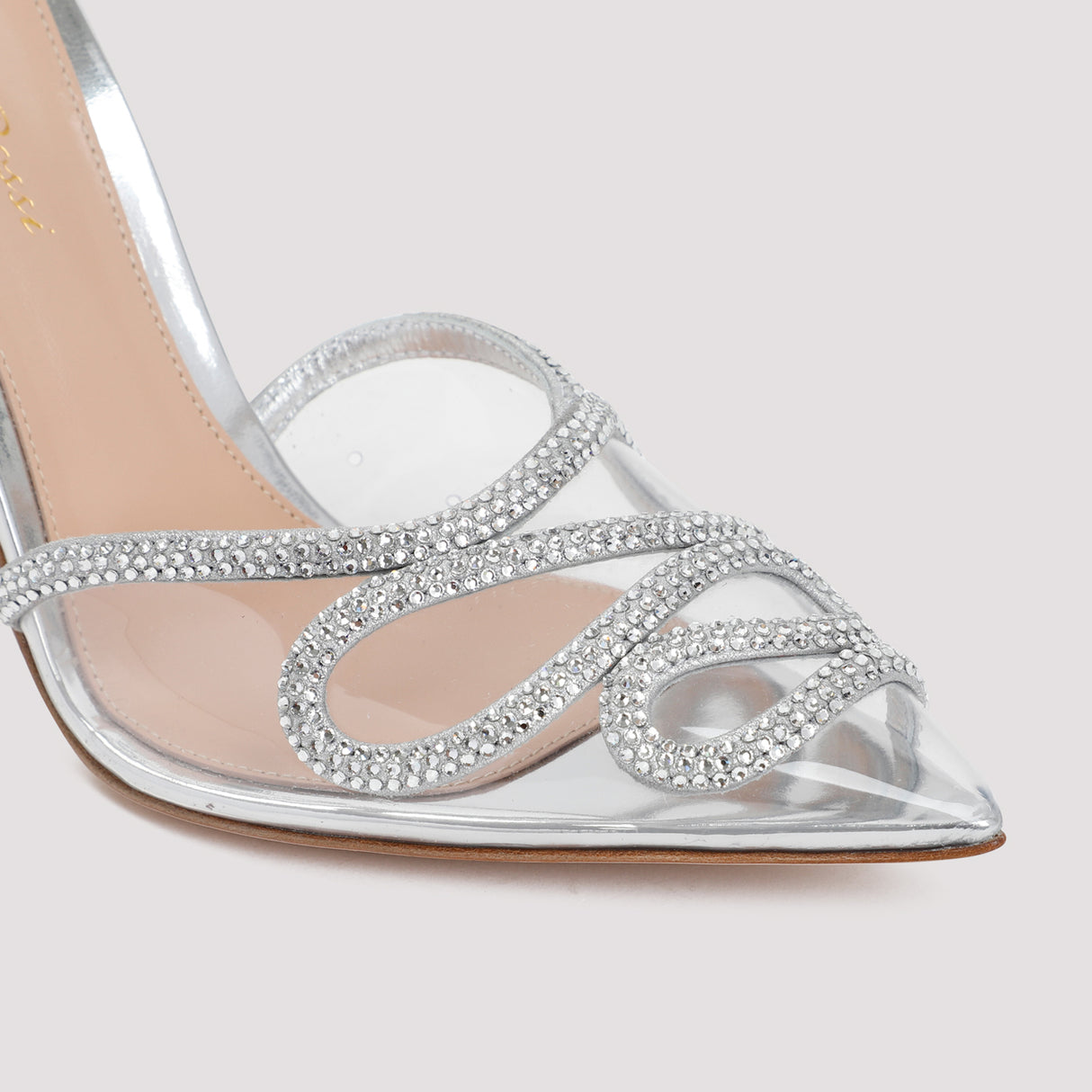 GIANVITO ROSSI Metallic Strass Sandals for Women