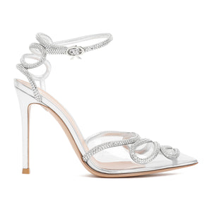 GIANVITO ROSSI Metallic Strass Sandals for Women