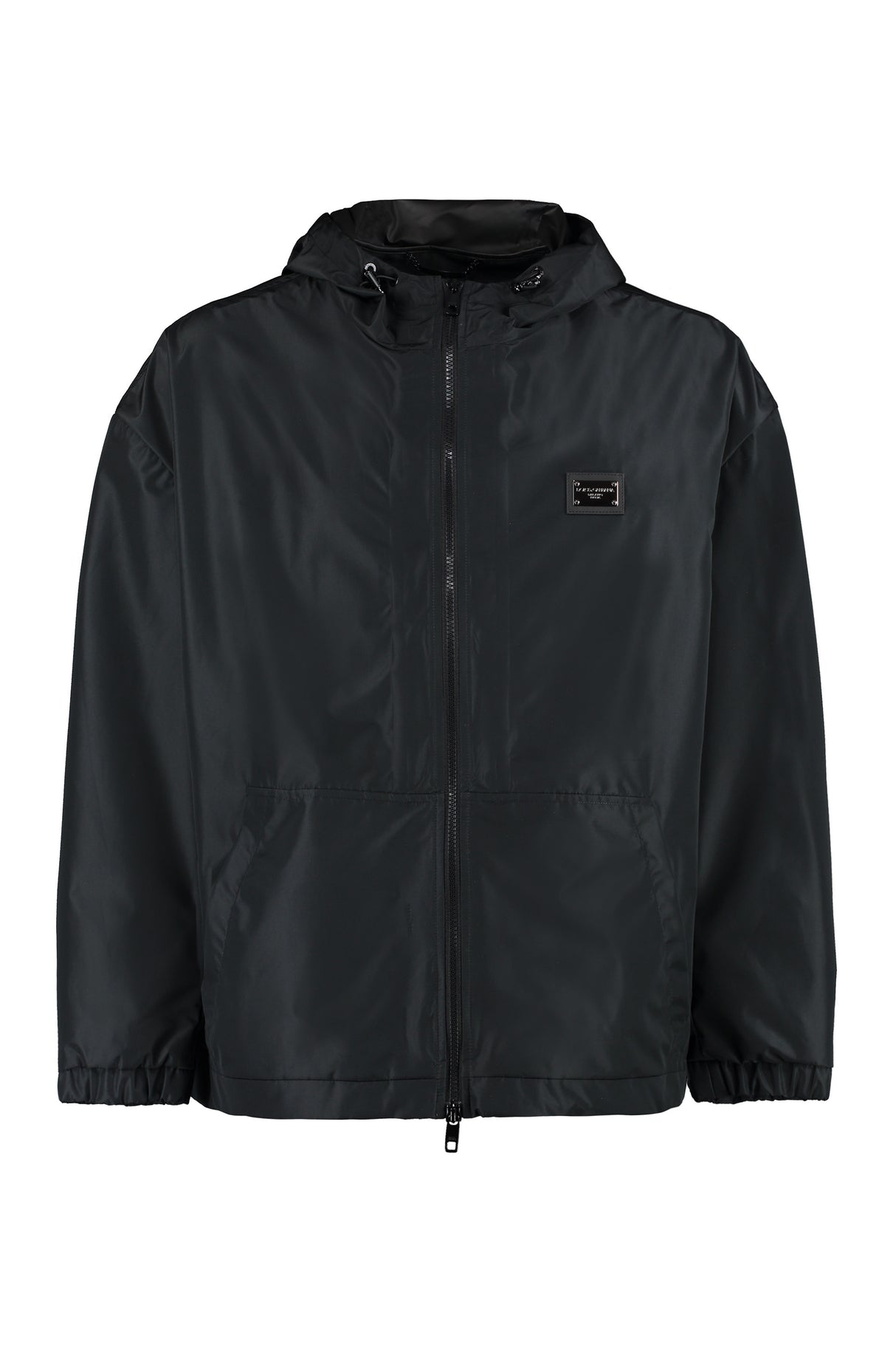 DOLCE & GABBANA Black Hooded Jacket for Men