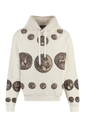 DOLCE & GABBANA Coin Print Oversize Sweatshirt for Men in Beige - FW23