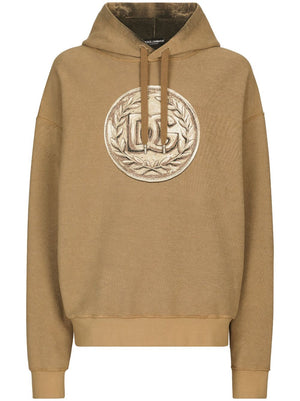 DOLCE & GABBANA Men's 23FW Beige Hoodie Sweater