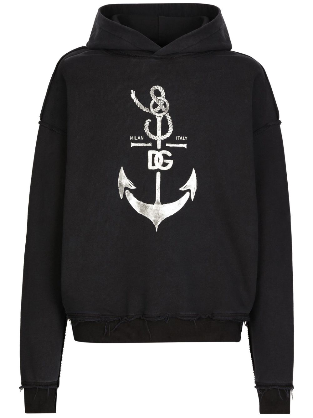 DOLCE & GABBANA Cotton Hooded Sweatshirt for Men